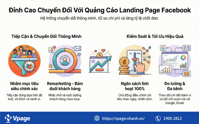 Lợi ích khi chạy quảng cáo landing page trên Facebook